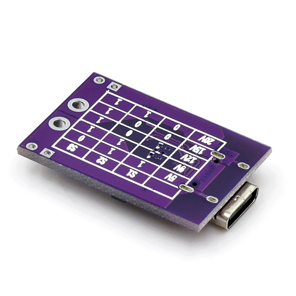 Immagine 7: 3 Pezzi Trigger Decoy per Ricarica Rapida PD/QC/AFC, Supporto Uscita a Tensione Fissa 5V 9V 12V 15V 20V, USB Type-C per Telefono e Solare
