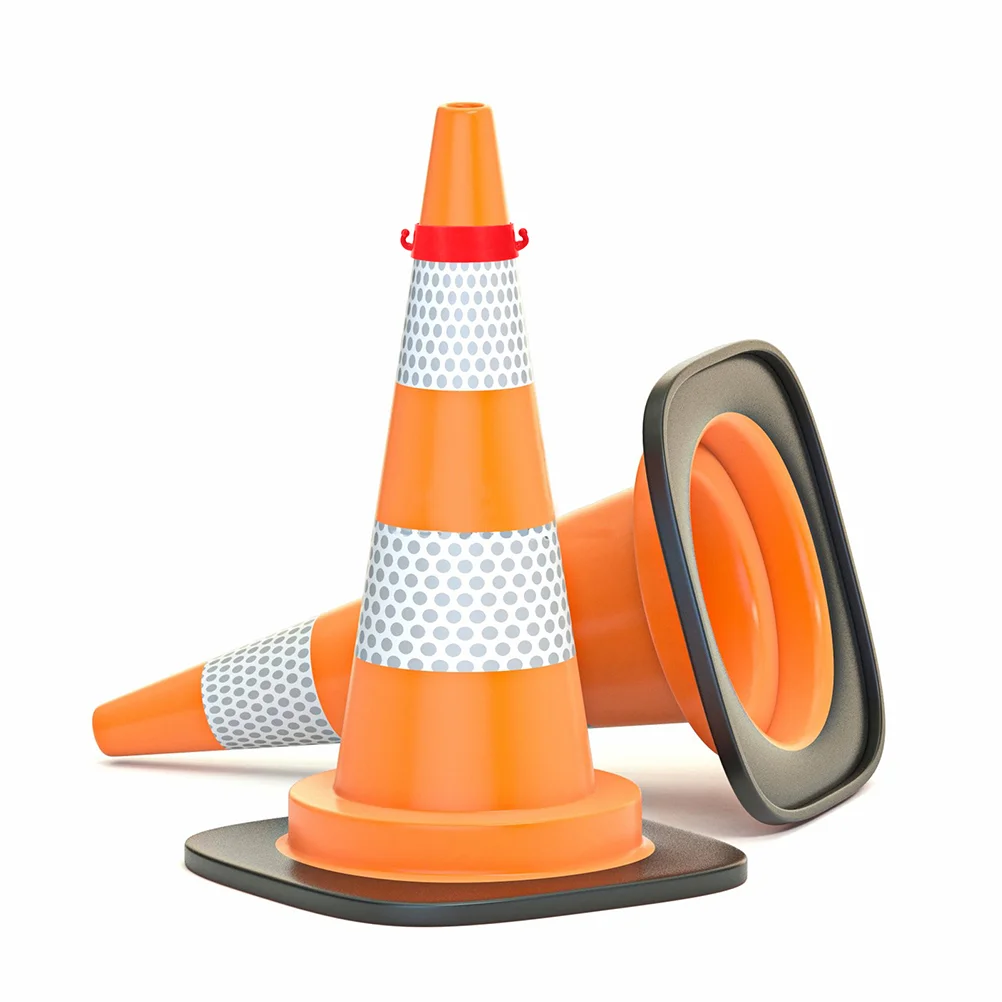 5pcs 플라스틱 교통 콘 커넥터 링 도로 안전을위한 체인 링크 진입로 주차 건설 현장 상업용