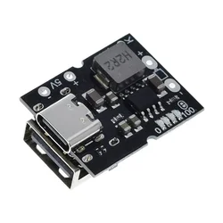 Placa de proteção de carregamento de bateria de lítio, módulo de potência step-up, carregador DIY com soldadura, conversor Boost, tipo C, USB, 5V, 2A