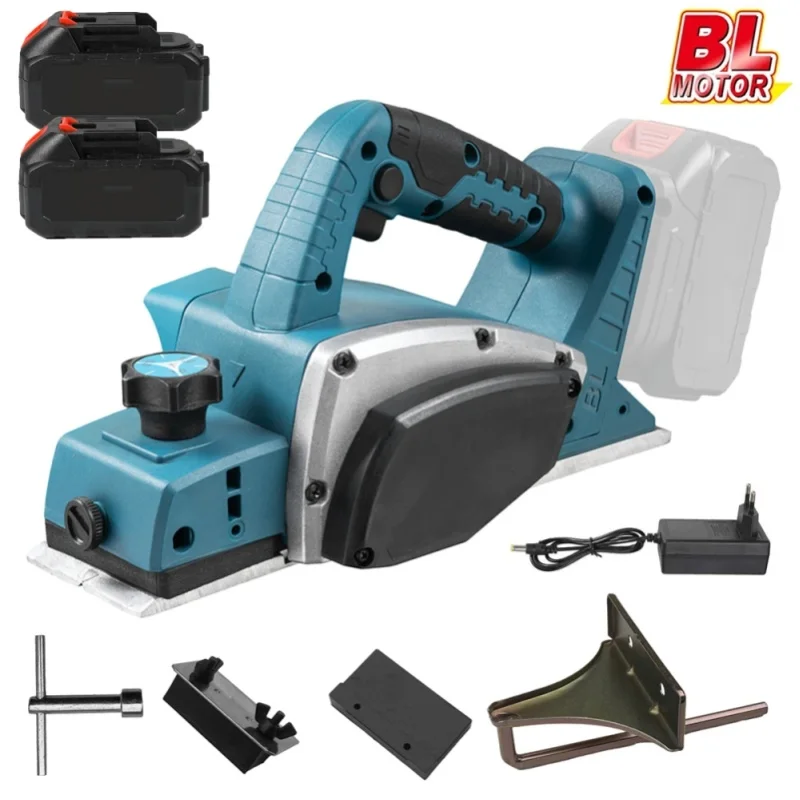 1000W Bürstenloser Elektrohobel 15000 U/min Kabelloser Elektrohobel DIY Möbelbearbeitung Holzbearbeitungswerkzeuge für Makita-Akku