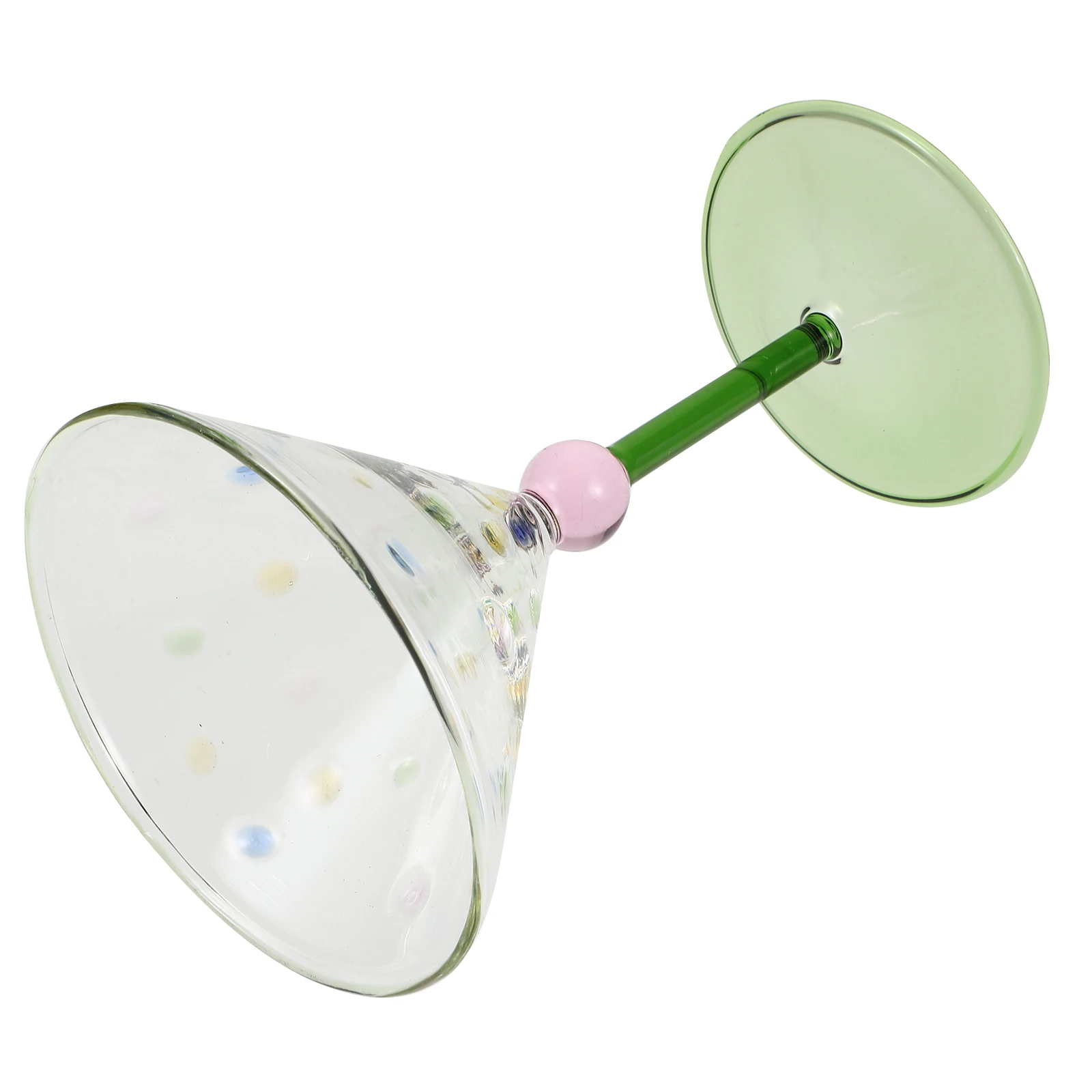 

Dot Design Wine Glass Cocktail Glassware Reusable for Wedding Party Table Decoration Elegance Wine Glass Cocktail Glasses