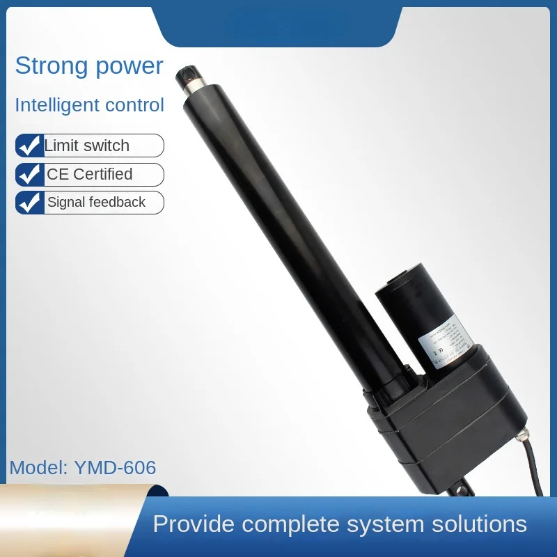 DC brush motor push rod 12v 30cm telescopic size for high-end tricycles to dump goods.