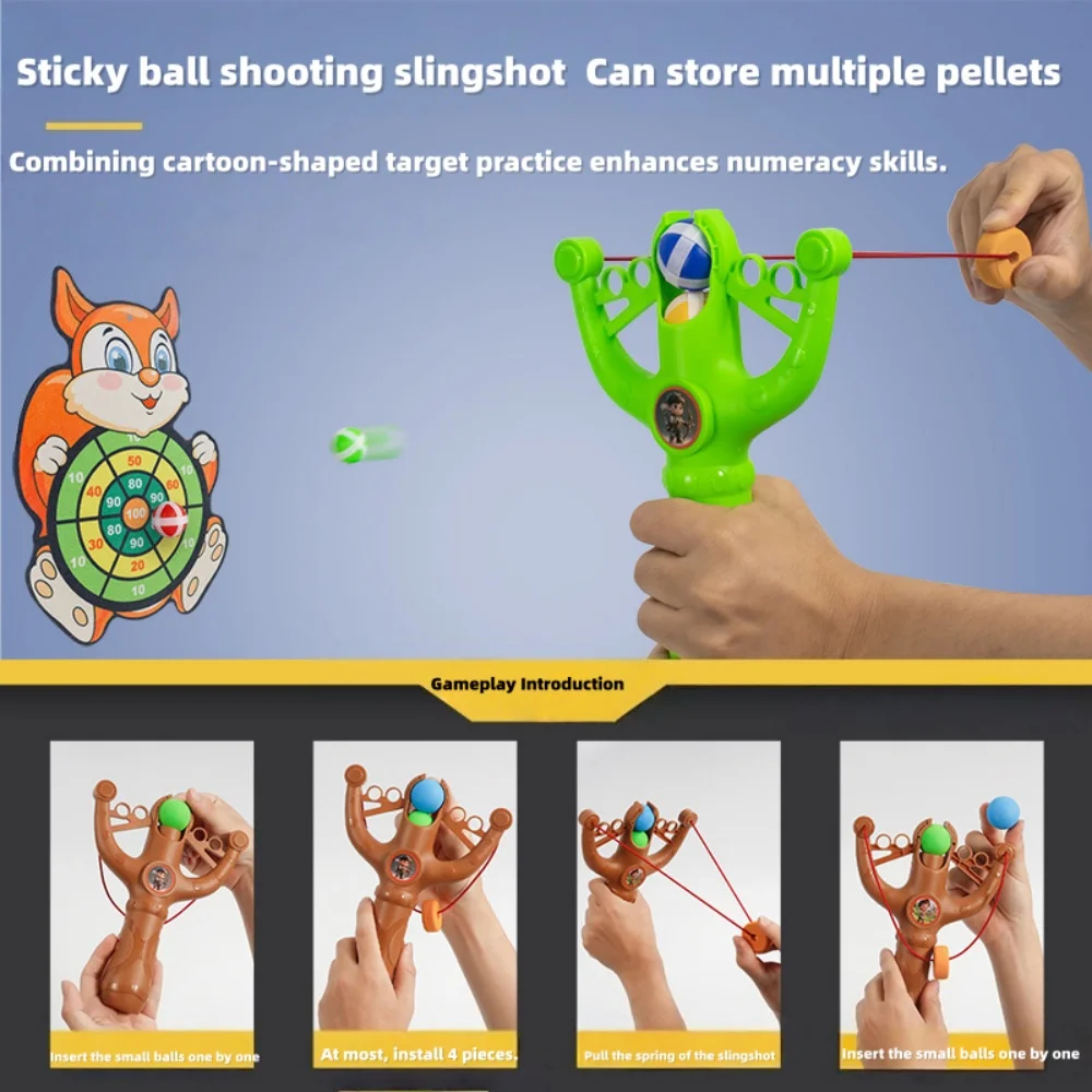 Brinquedo de dinossauro estilingue infantil para prática de tiro com balas macias, brinquedo educacional de prática de tiro com balas macias