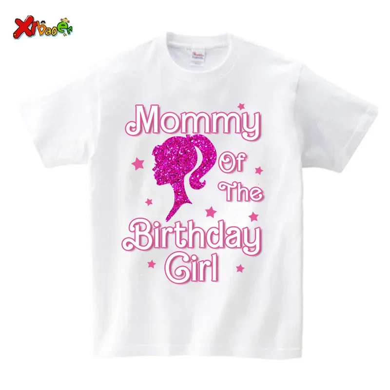 Family Matching Outfits Girl Birthday Shirts Party Clothes Girls Clothing Party Familia Squad T Shirts Baby Girl Clothes 5th 6th