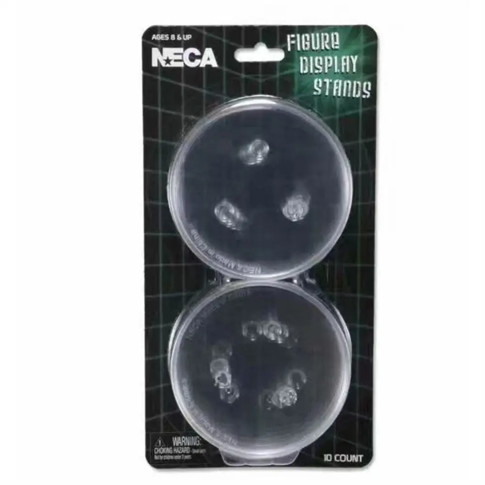 Soportes Neca de 6 a 8 Pulgadas, Transparentes/Negros, para Exhibición de Figuras de Acción, Base de Plástico Transparente para Exhibición de Modelos