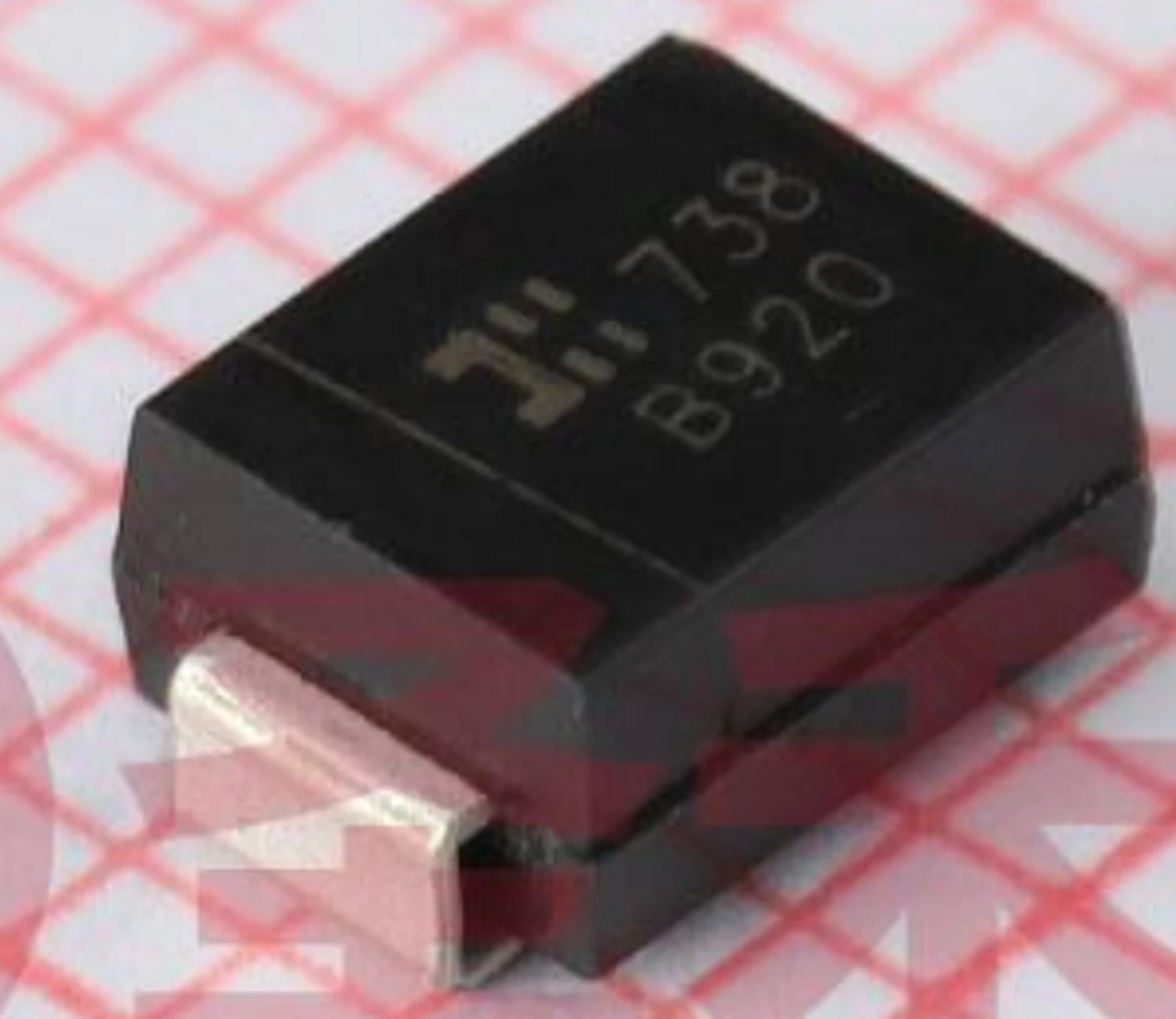 

10-100PCS, 3.0W SURFACE MOUNT POWER ZER DIODE, ± 5%, rated Zener voltage range: 6.2V-200V SMB：1SMB5920B-13，Marking:B920