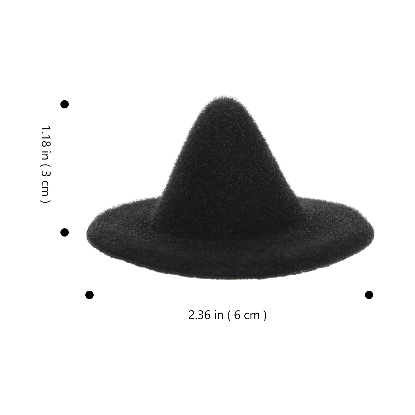 3Pcs Mini Halloween Witch Hats Small Witch Party Supplies DIY Crafts Pet Photo Props Miniature Hats Accessories