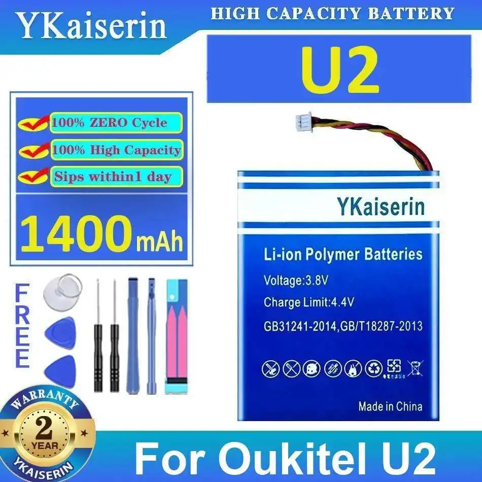 

For Oukitel U2 U2 For Lightweight Mobile Phone Battery 1400mAh