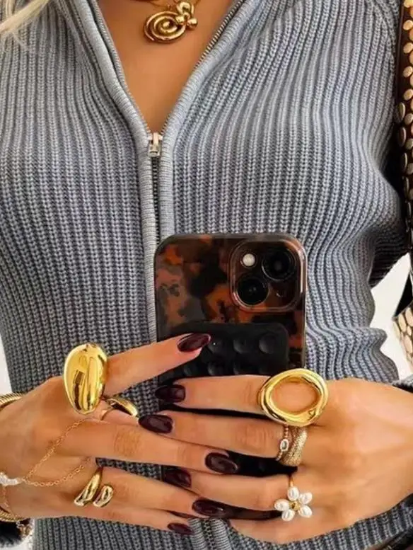 

Women's Sweater 2026 Spring Autumn New Solid Color Stand Collar Long Sleeve Slim Fit Daily Casual Versatile Zipper Sweater