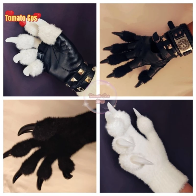 Fursuit Paws Kigurumi Furry Cosplay Gloves Decors Animal Cosplay Glove Handwear Wearable Party Kig Original Roleplay Accessories