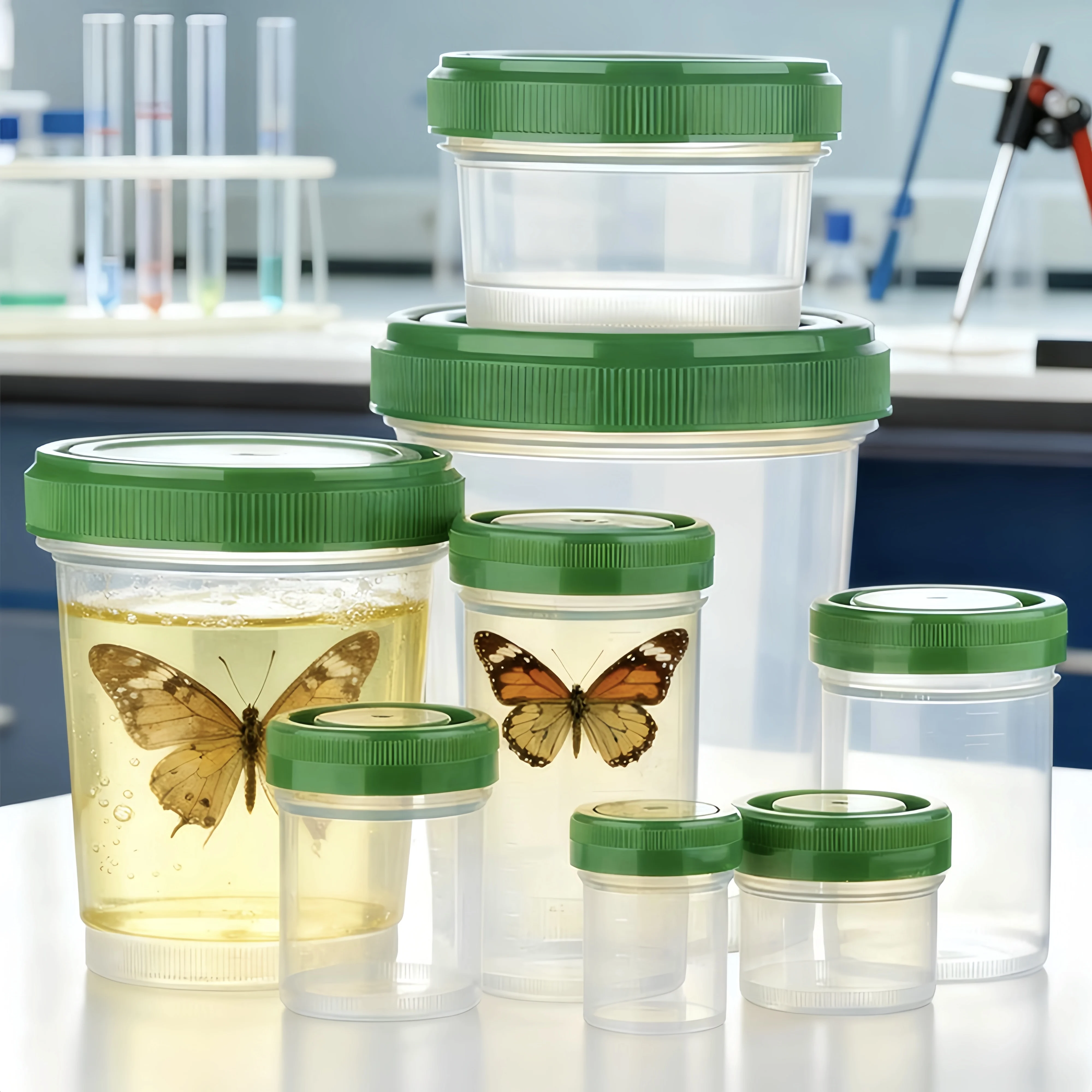 copos-de-armazenamento-de-amostras-de-laboratorio-tampas-verdes-a-prova-de-vazamento-frascos-transparentes-para-facil-observacao-de-amostras-marcacoes-de-escala-claras-disponiveis-em-9-tamanhos-diferentes-adequados-para-armazenar-liquidos-solidos-amostras-de-insetos-urina-etc-em-laboratorios-e-escolas