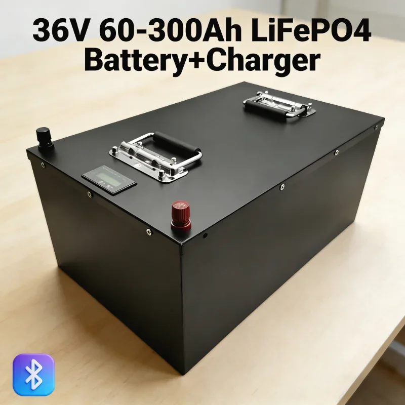 

Аккумуляторная батарея LiFePO4 36В (60-300Ач) | Мощность 3000 Вт для гольф-каров и электромобилей, в комплекте с BMS и зарядным устройством 43,8 В.