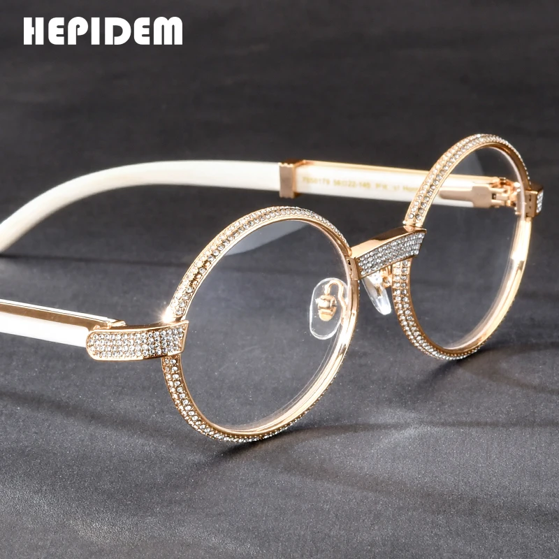 HEPIDEM Buffalo Horn Glasses Frame Men Luxury Brand Designer Square High Quality Women Eyeglasses Buffs Eyewear