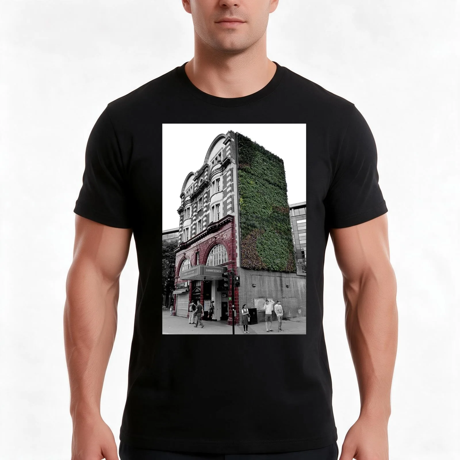 Fading London - Elephant & Castle Men T Shirt t shirts with prints