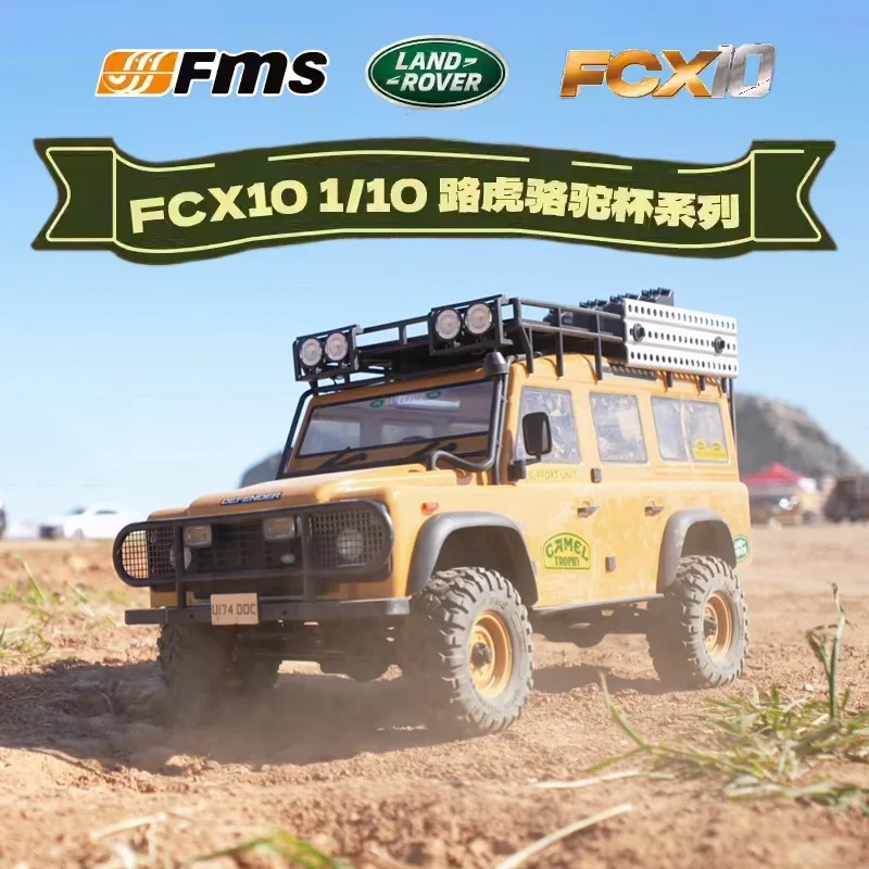 

FMS 1/10 scale Camel Cup FCX10 Land Rover simulation remote control tracked climbing off-road vehicle RC adult toy No battery