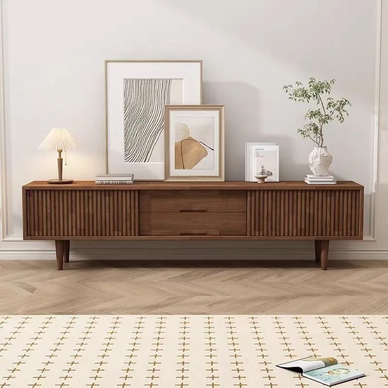 TV cabinet floor-to-ceiling log floor cabinet retro furniture