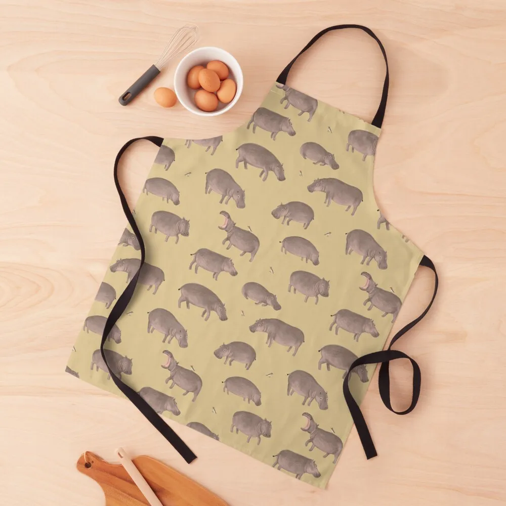 

Hippo Pattern Apron