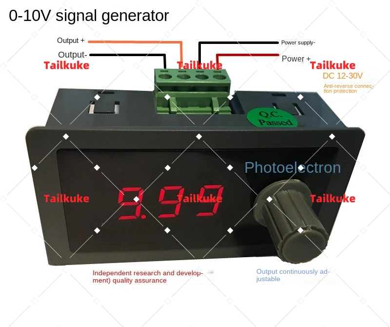 0-10V signal source valve regulation frequency converter PLC debug analog transmitter constant voltage source