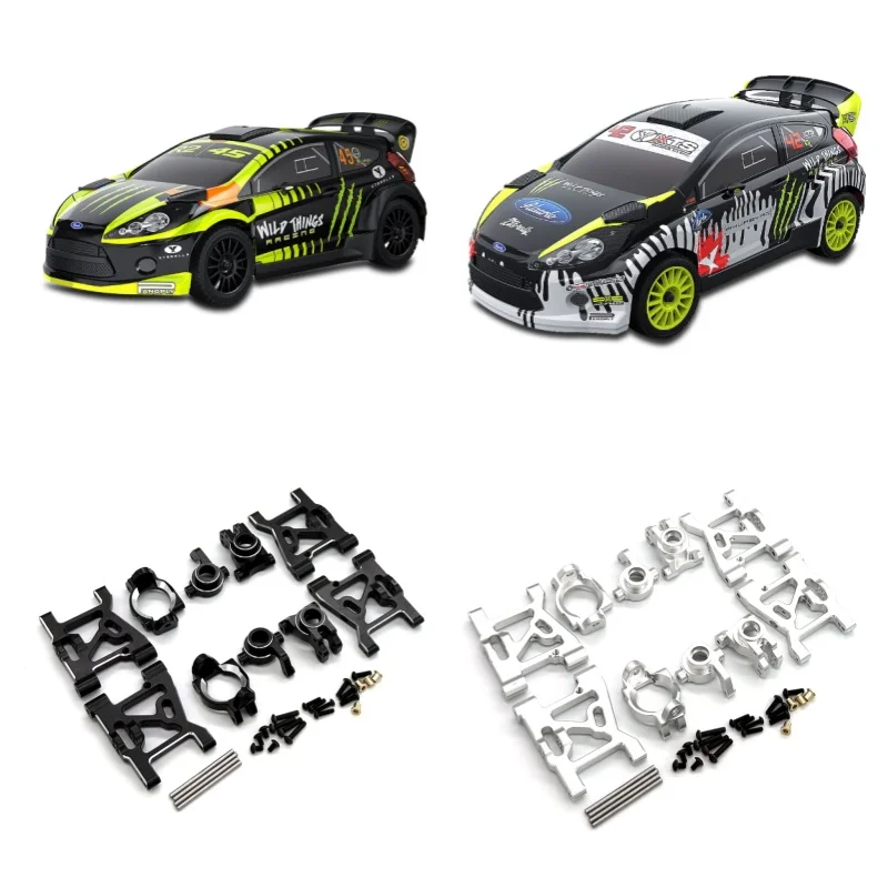 JXMJ Metal Accessories XTS-F10 RC 1/10 F10 Steering Arm Steering Cup C-Bracket Rear Wheel Bracket 5-piece Set Parts