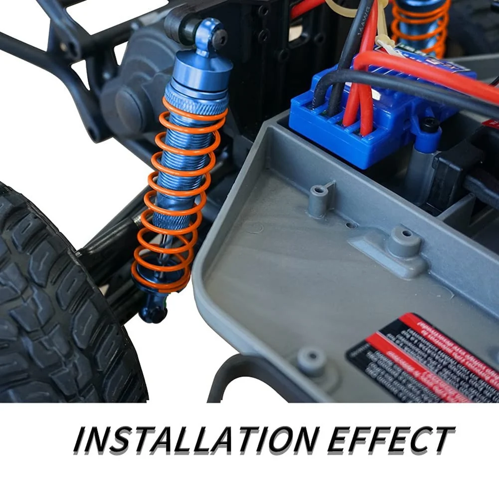 

Металлический передний и задний амортизатор для Traxxas Slash 4X4 VXL 2WD, нержавеющий станок Hoss 1/10, модель автомобиля с дистанционным управлением, черный