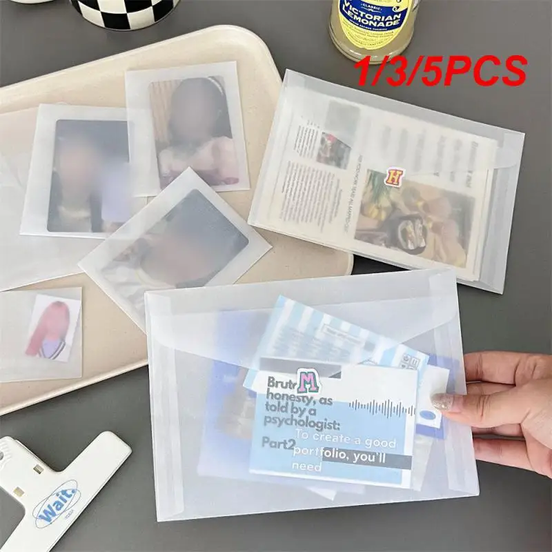 1/3/5PCS Card Case Storage 17.5*12.5cm Small And Portable Durable And Environmentally Friendly Packing Bag Water Proof