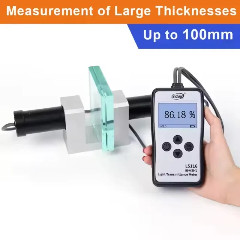 

2026 RTS LS116 High Precision Visible Light Transmittance Meter With CIE 380-760nm VLT VL Transmission For Thick Glass
