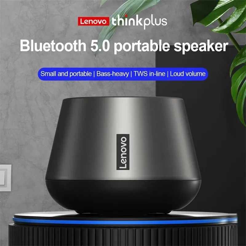 Altoparlante portatile originale Lenovo K3Pro BT 5.0 Mini altoparlante esterno Wireless Subwoofer audio Stereo HiFi con microfono