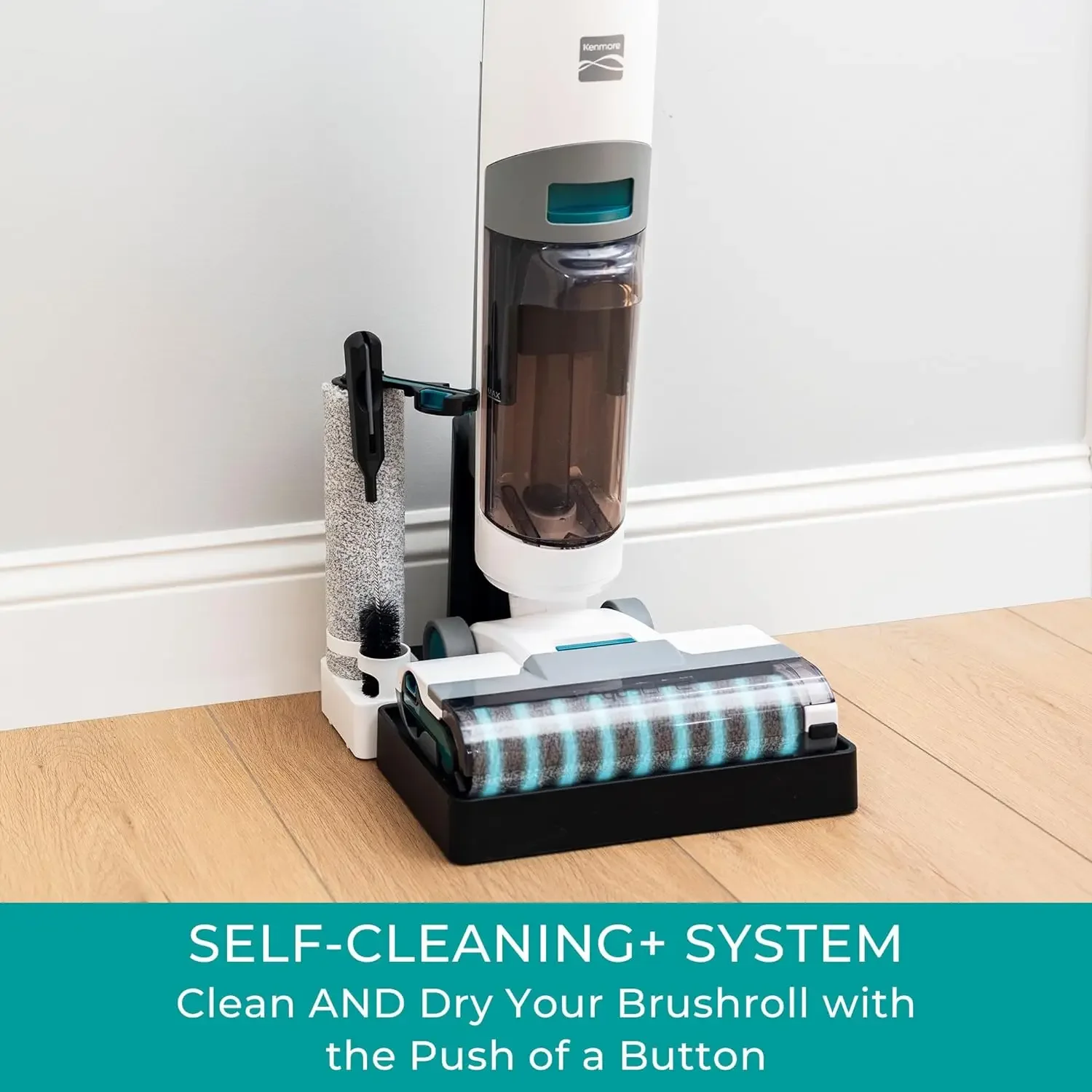 HAOYUNMA Vacuum Cleaner ,3-in-1 Cordless,with Automatic Air-Drying, One Edge Self-Cleaning ,Multi-Surface and Messes