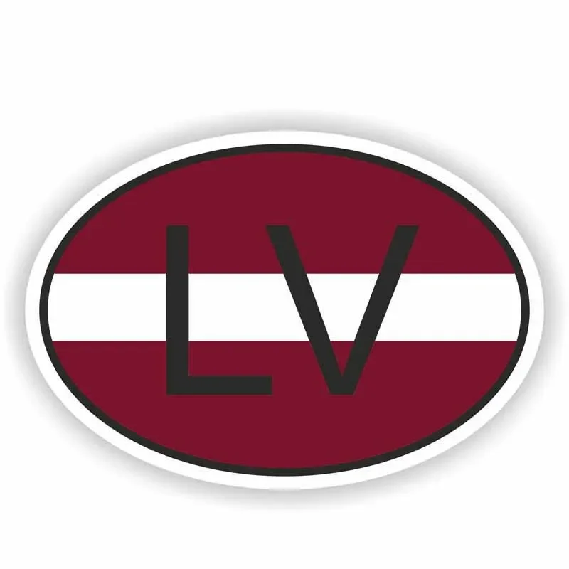 

Motorcycle LATVIA Flag Decal Country Code Car Sticker Styling