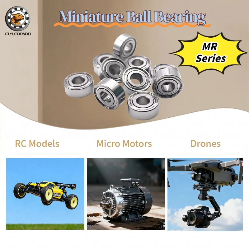 13x19x4 10x16x4 7x11x3 5x11x4 5x10x3 5x9x3 4x8x3 3x6x2.5 2x4x2mm MR Series 10PCS High-load Bearings-Micro Motors&Sensors&&Drones