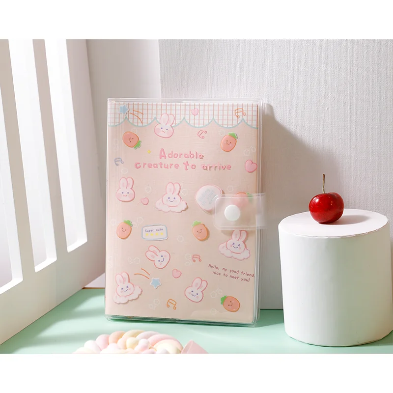 Ins Girl Cute Notebook Fivela impermeável Multi-função Cor Página Mão Livro Rubber Sleeve Notebook