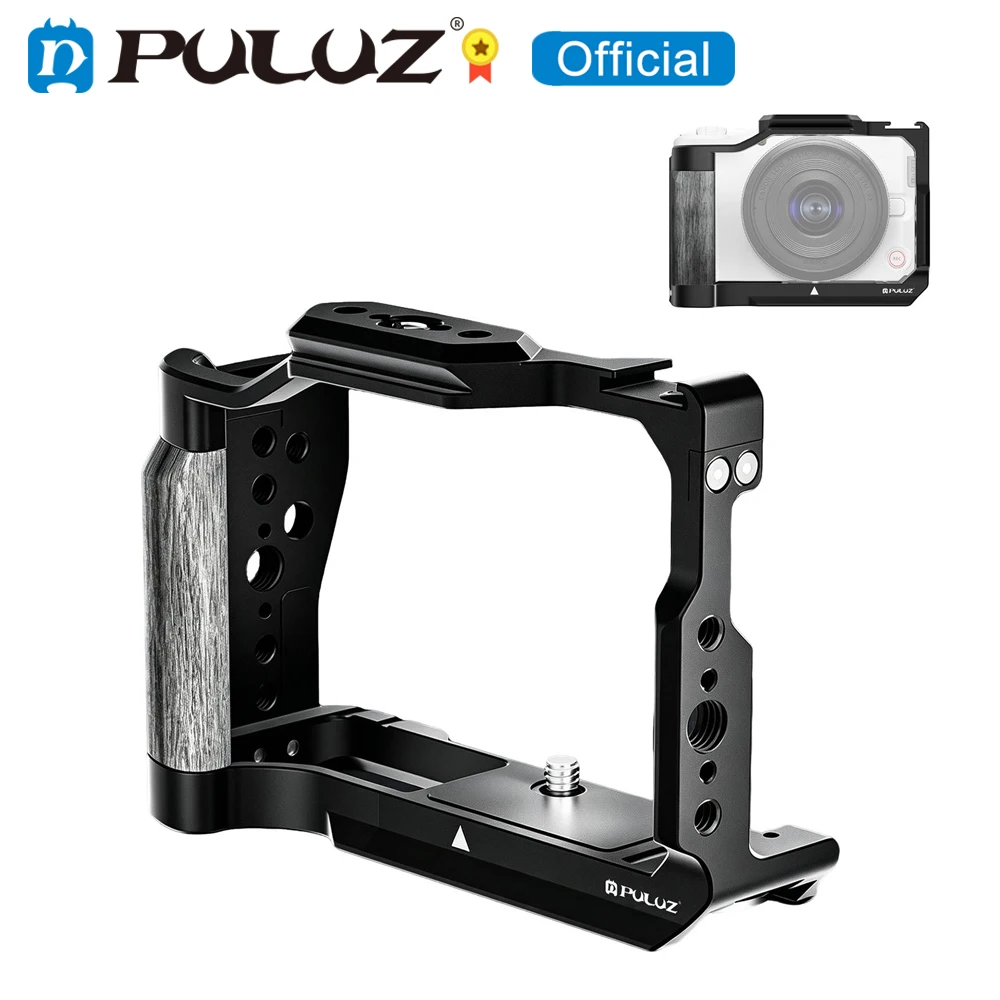 For Canon EOS R50 V PULUZ Live Streaming Aluminum Alloy Camera Cage Expansion Mount Frame For Canon EOS R50 V