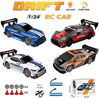 Drift RC Car 4WD 1:24 2.4G High Speed with Light Remote Control Car Toy GTR Model AE86 Vehicle RC Racing Car Toy for Kids Gift