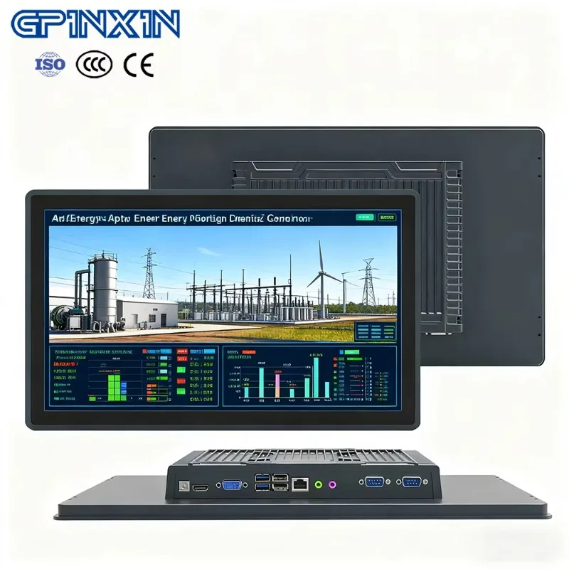 10~15~27 Inch Industrial Panel PC Marine Yachts Displays Outdoor High Brightness Waterproof Screen AG+Glass Binding LCD