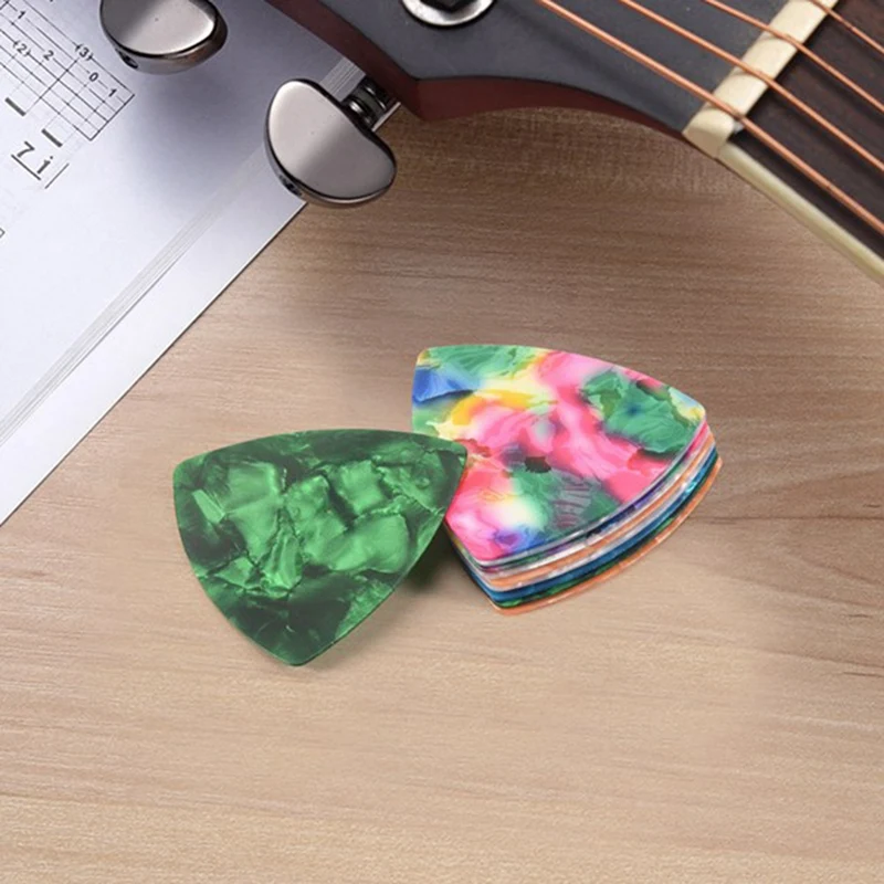 40PCS Guitar Picks Colorful 0.46Mm 0.71Mm 0.81Mm 0.96Mm Thickness Celluloid Guitar Pick Plectrums For Bass, Acoustic Guitars