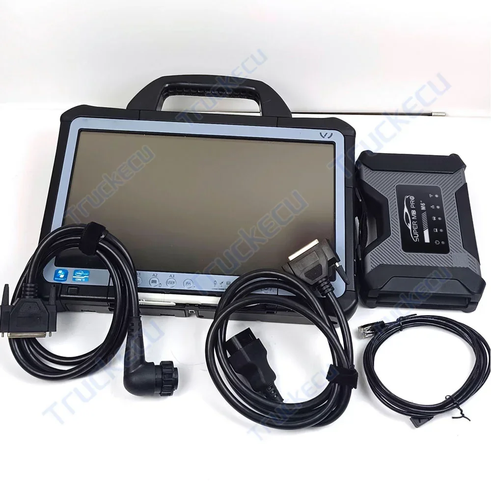 

CF D1 Portable Tablet+for MB Star Super M6 DOIP VCI C6 Multiplexer Wifi for BENZ Bus Heavy&Medium Truck Car Diagnostic Scanner