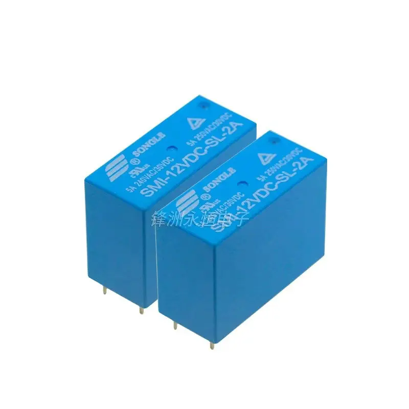 SMI-5VDC-SL-2A SMI-12VDC-SL-2A SMI-24VDC-SL-2A relay 6-pin 2-group normally open 5A 250VAC DC12V DC5V DC24V