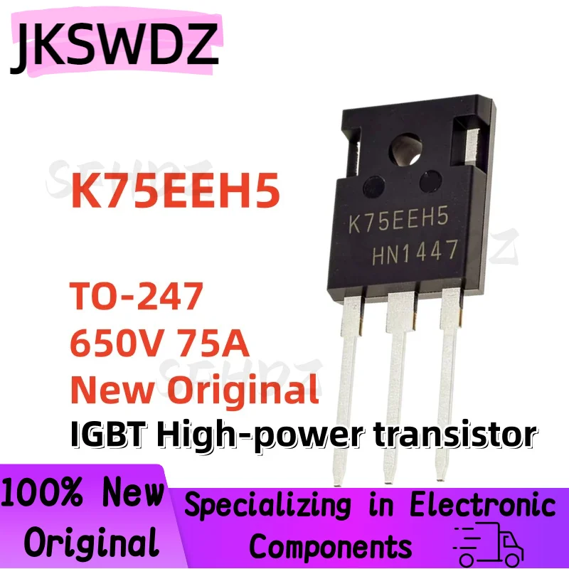 

5/10PCS 100% NEW Imported Original K75EEH5 IKW75N65EH5 TO-247 650V 75A IGBT High-power transistor Best Quality In Stock