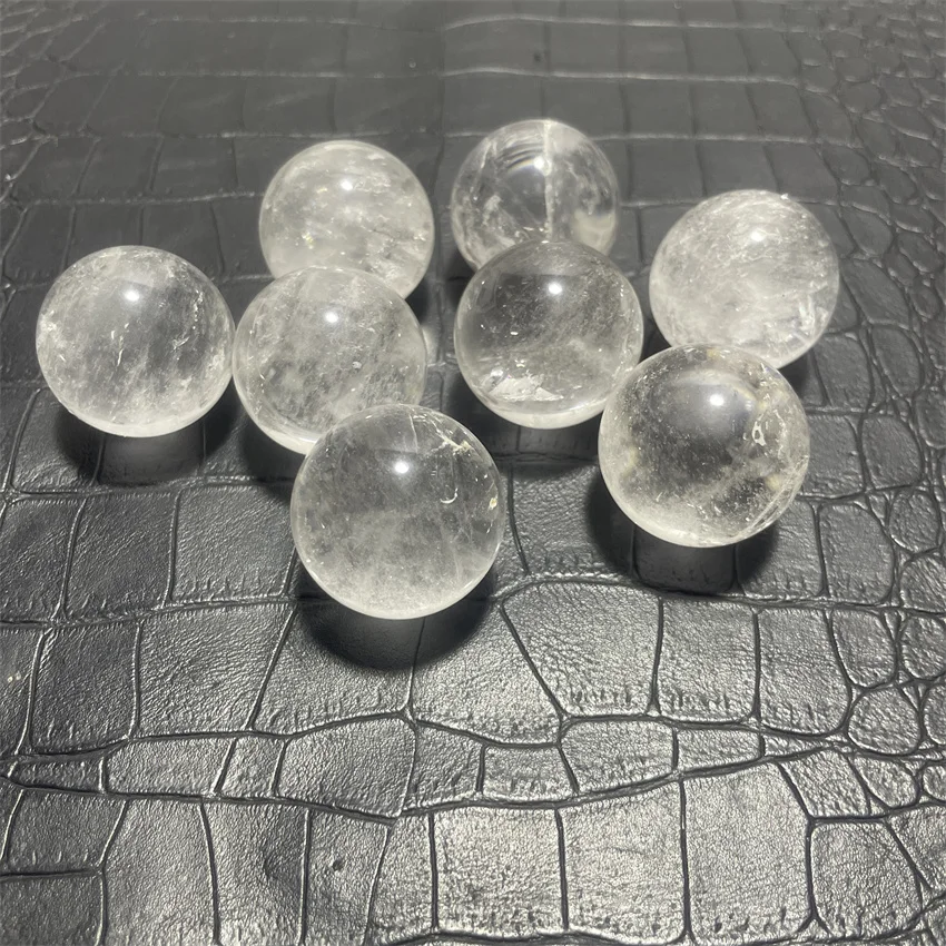 

8pcs/lot Natural Healing Clear Quartz Crystal Ball Stone Sphere Energy Ball Reiki Healing Feng Shui Improve