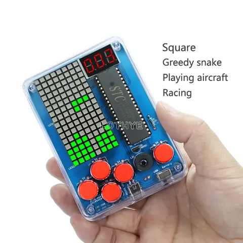 미니 레트로 클래식 게임 생산 키트 DIY 전자 키트 납땜 용접 Tranning 세트 스네이크 플레인 레이싱 픽셀 게임 콘솔