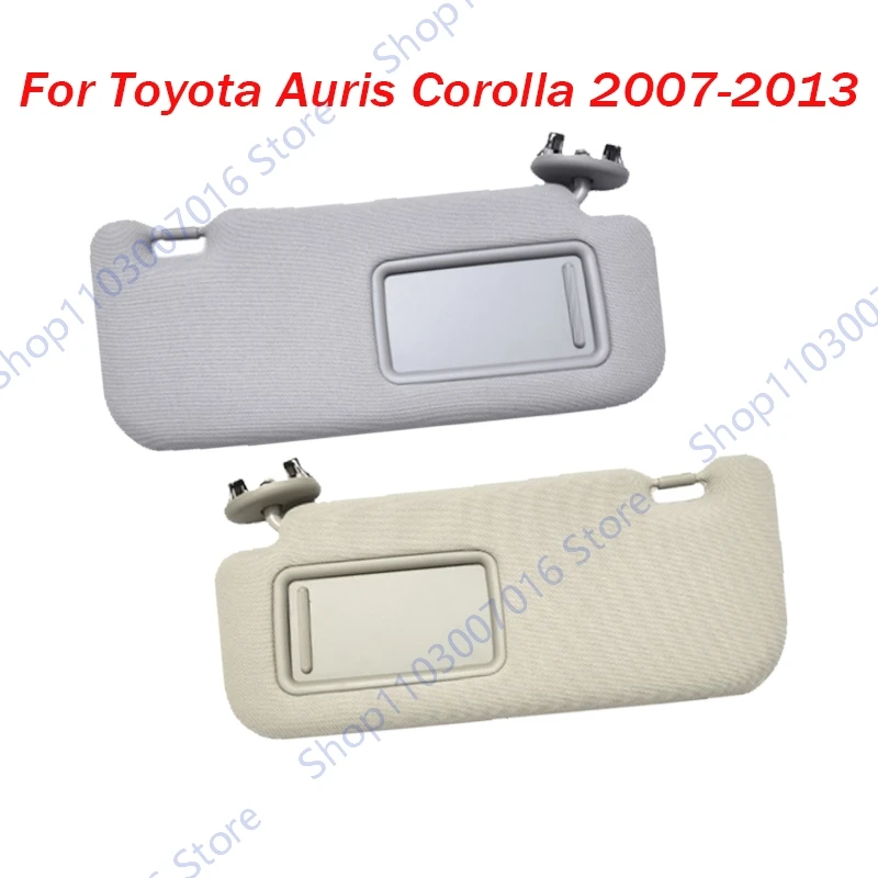 Parasol de coche con espejo para Toyota Auris Corolla 2007 2008 2009 2010 2011-2013 gris Beige parasol accesorios de coche