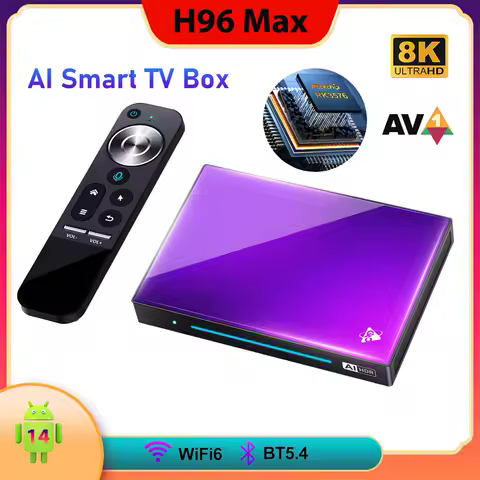 H96 MAX M9 Smart TV Box Android 14 RK3576 8-Core 5G WiFi6 1000M LAN AV1 4K 8K Android TV Box 4G 32G 8G 128G Set Top Box