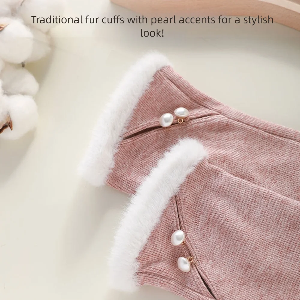 

Модные морозостойкие теплые перчатки с сенсорным экраном, ветрозащитные велосипедные перчатки с теплой подкладкой, зимние варежки