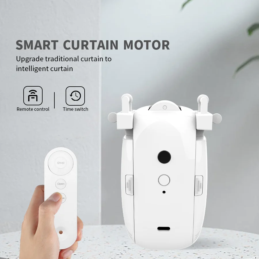 Smart For Home Curtain Opener Electronic Rome Track Curtain Motor Robot Remote Button Control Automatic Curtain Opener