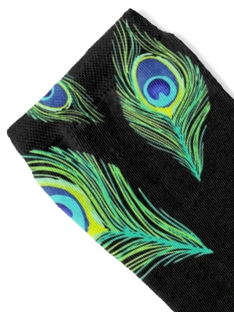 peacock feathers Socks Toe sports golf Hiking boots Socks For Men Women's