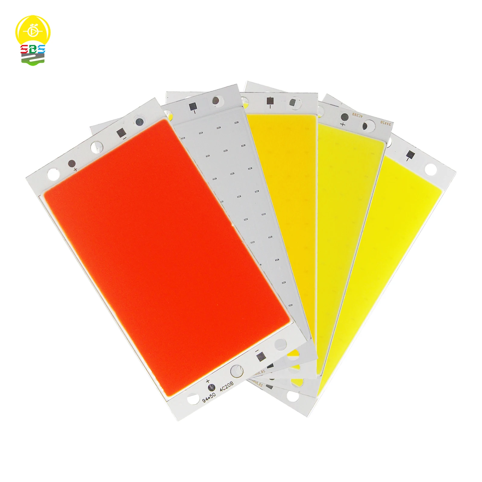 94x50mm DC 12V 16W COB LED Panel Light Strip Lamp Module 1600LM Ultral Bright 5 Colors Chip On Board Matrix Bulb for DIY