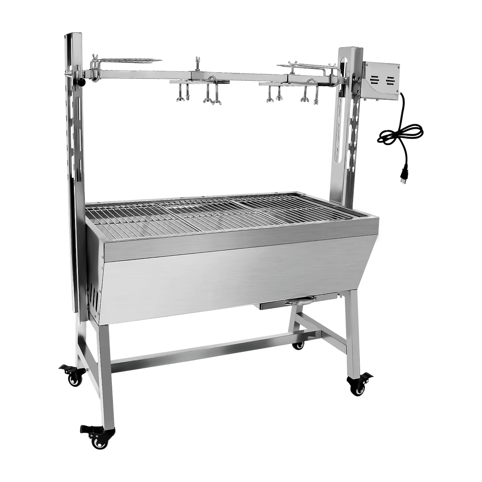 Portable Outdoor Garden Large Charcoal 40kg Commercial BBQ Grill Combo Smokeless Barbecue Grill