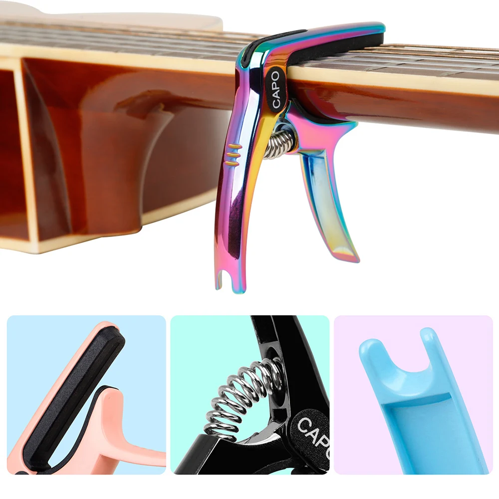 Universal Guitar Capo Quick Change Clamp Key High Quality Universal Capo for Acoustic Classic Electric Guitar Parts Accessories