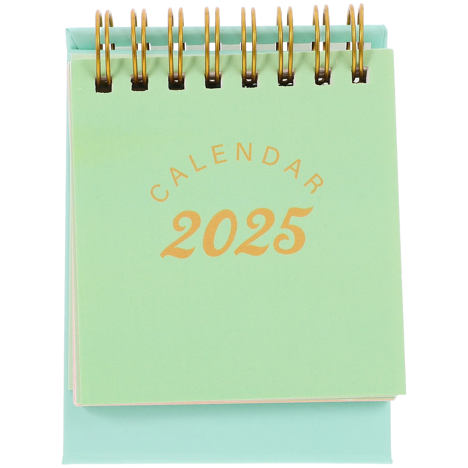 

Mini Standing Flip Desk Calendar English Version Portable Stylish Colors Paper Decorative Month Calendar