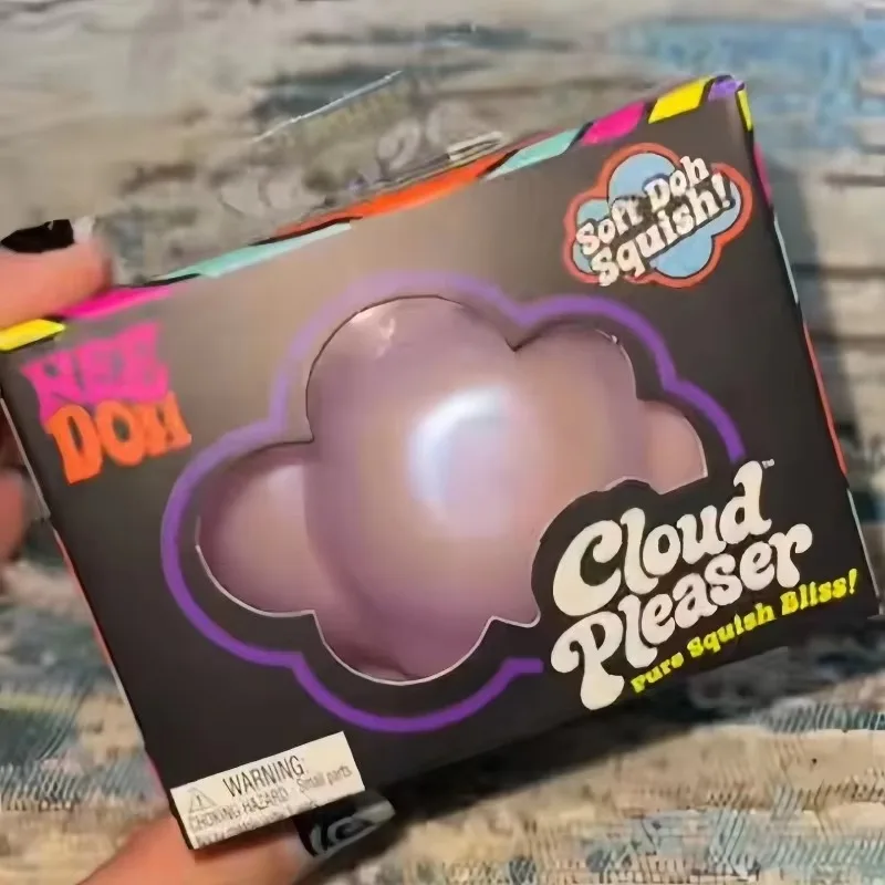 @Needoh Cloud Pleaser Slow Rising Squishy Stress Relief Squishy Cube Anti-Anxiety Squeeze Object For Focus ADHD Population